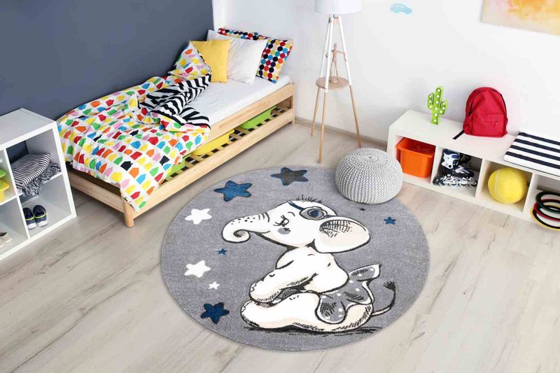 RUG/LU/TINIES/ELEPHANT/GREY/R120 zdjęcie 2