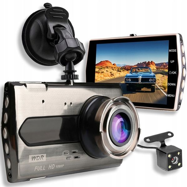 WIDEOREJESTRATOR SAMOCHODOWY KAMERA SAMOCHODOWA KAMERA COFANIA Polskie Menu zdjęcie 1