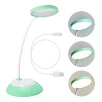Lampka biurkowa 5W LED MIĘTOWA Przenośna USB Regulacja Barw Bezprzewodowa