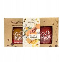 Bartnik Cud Miód Mix 2 smaków truskawka-malina + pudełko ozdobne