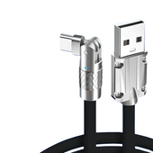Kabel szybkiego ładowania USB typu C 120w 6A 150cm czarny