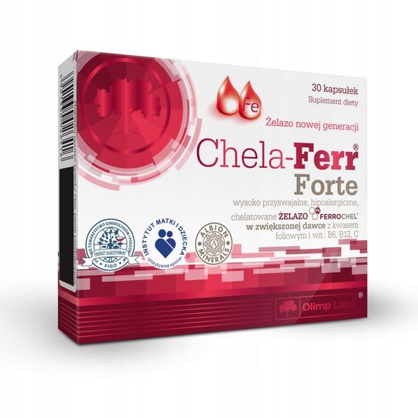 OLIMP CHELA-FERR FORTE 2x30kaps MOCNE ŻELAZO zdjęcie 4