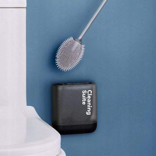 QIKtech Szczotka do wc silikonowa antybakteryjna wisząca zestaw 2w1 na Arena.pl
