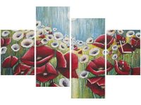 120CM 80CM ZEGAR 4 ELEM MAKI ŚWIETLE KSIĘŻYCA OBRAZ ŚCIENNY