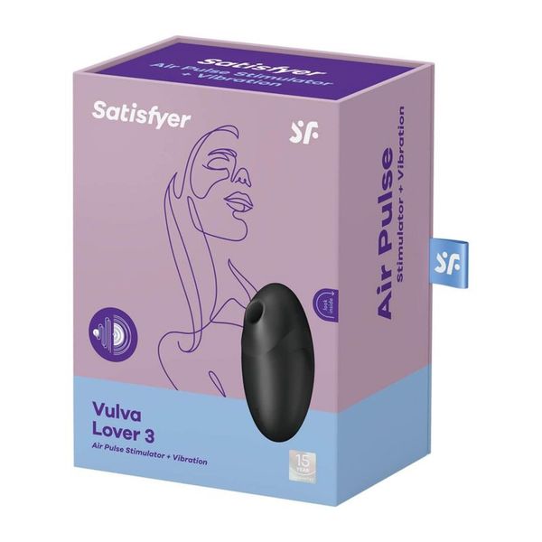 Stymulator Łechtaczki Satisfyer Vulva Lover3 Black zdjęcie 1