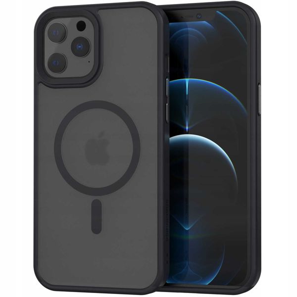 Spacecase Hybrid Mag Iphone 12 Pro Max Black zdjęcie 5