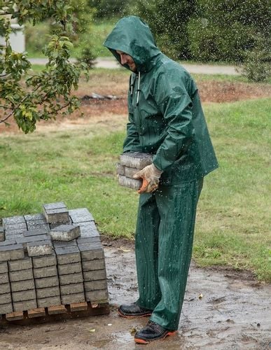 UBRANIE przeciwdeszczowe KOMPLET roboczy WODOODPORNY spodnie KURTKA bhp S na Arena.pl
