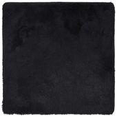 Dywan shaggy z długim włosiem, NAVARRA, czarny, 160x160 cm