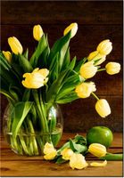 100 70CM OBRAZ PŁÓTNO ŻÓŁTE TULIPANY PŁÓTNO RAMA