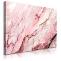 Obraz Do Sypialni Różowy Marmur Abstrakcja Styl Glamour 70cm x 50cm