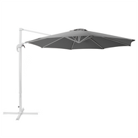 Parasol ogrodowy ø 300 cm szaro-biały SAVONA