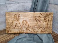 Płaskorzeźba drewniana Święta Rodzina VI 40 cm
