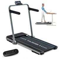 Bieżnia składana pod łóżko domowa 12km/h elektryczna pilot LCD głośnik