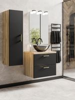 ZESTAW MEBLI ŁAZIENKOWYCH LUNA 80 + SŁUPEK (W5) + EC