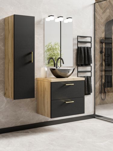 ZESTAW MEBLI ŁAZIENKOWYCH LUNA 80 + SŁUPEK (W5) + EC na Arena.pl