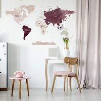 Naklejka Mapa Świata DK337 XXL