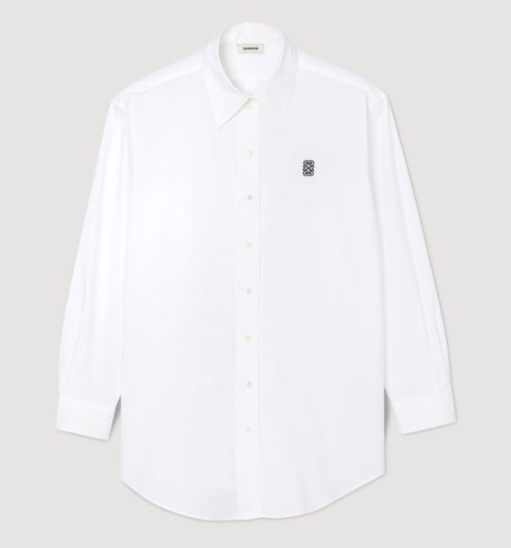 SANDRO Bawełniana koszula oversize 34 zdjęcie 1