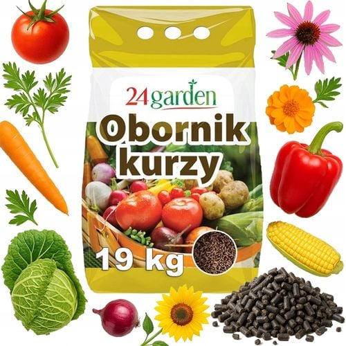 OBORNIK GRANULOWANY KURZY 19kg NATURALNY NAWÓZ ORGANICZNY 31L EKO na Arena.pl