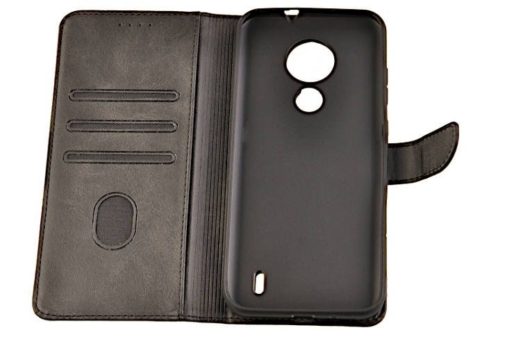 Etui portfel Wallet do Nokia C21 czarny zdjęcie 4