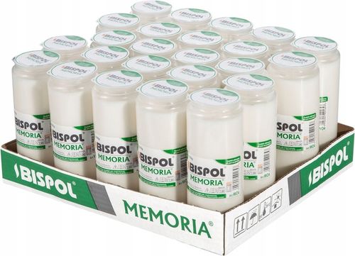 BISPOL wkład olejowy do zniczy 14,5 cm WO4 zgrzewka 24 sztuki na Arena.pl