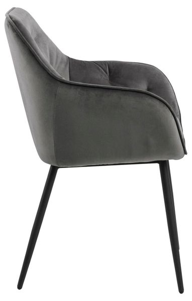Krzesło Brooke VIC Dark Grey tapicerowane zdjęcie 3
