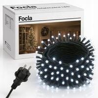 LAMPKI CHOINKOWE WEWNĘTRZNE 300LED - STAŁE ŚWIATŁO BIAŁE ZIMNE
