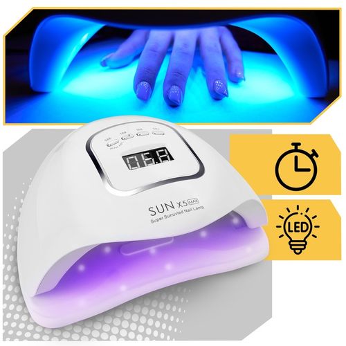 LAMPA DO PAZNOKCI UV LED 80W DO HYBRYD ŻELI MOCNA HYBRYDY SUN X5 MAX na Arena.pl