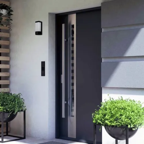 LAMPA Z CZUJNIKIEM RUCHU I ZMIERZCHU KINKIET ZEWNETRZNY DO LED E27 na Arena.pl