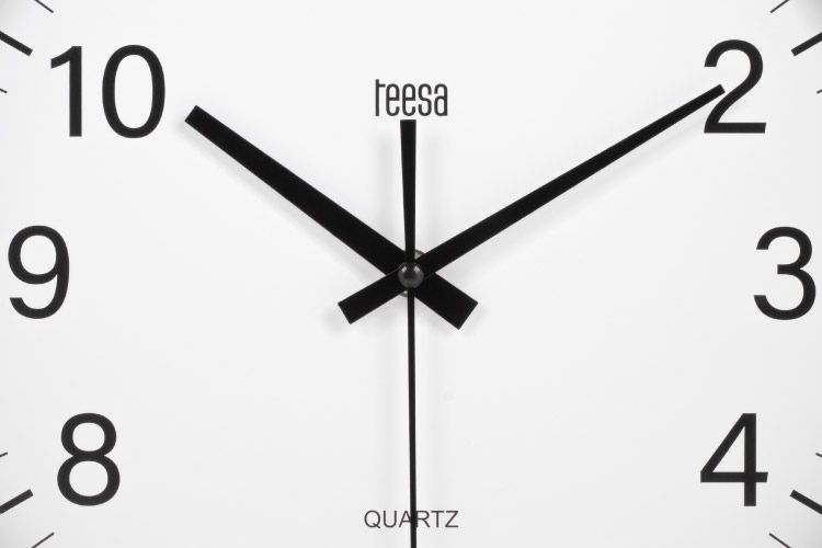 Zegar Ścienny Teesa Silver Srebrny 30Cm + Bateria zdjęcie 4