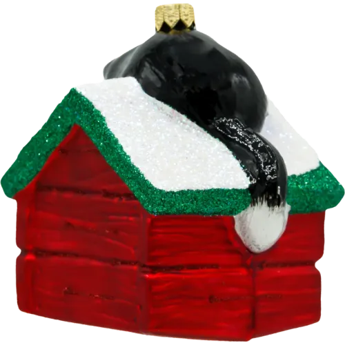 Bombka choinkowa szklana: Pies i kot w budzie: czerwony na Arena.pl