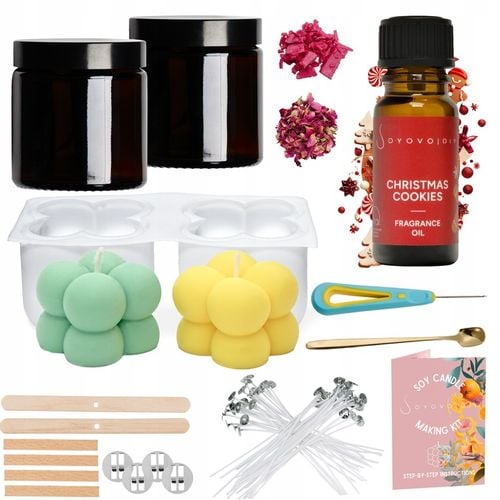 ZESTAW DO ROBIENIA ŚWIEC DIY WYROBU ŚWIECZEK SOJOWYCH 21w1 PREZENT na Arena.pl