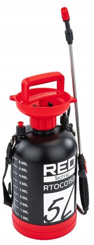 OPRYSKIWACZ CIŚNIENIOWY RĘCZNY 5L NA RAMIĘ OGRODOWY REGULOWANA DYSZA na Arena.pl