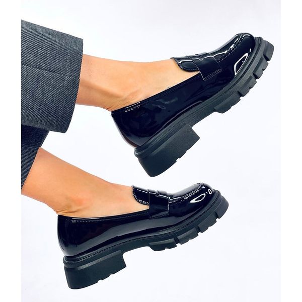 Mokasyny lakierowane Black r.39 zdjęcie 5