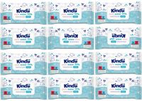 Chusteczki nawilżane Kindii Pure Water 12 x 60 szt