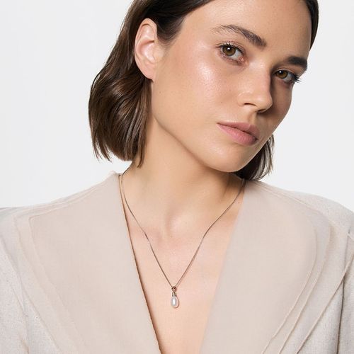 perła ze srebrem - wisiorek próba 925 na Arena.pl