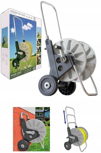 WÓZEK ALU WĄŻ OGRODOWY 4-WARSTWOWY 1/2 50 METRÓW BEST POLSKA ZRASZACZ KPL na Arena.pl