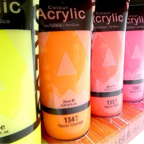 Farby Akrylowe NEONOWE Zestaw Farb Akrylowych Neonowych Farba NEO 8sztx21ml na Arena.pl