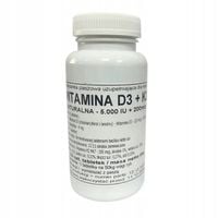 Podkowa Witamina D3 5000 IU + K2 MK7 Odporność 120 tabletek