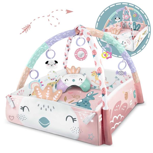 Mata interaktywna edukacyjna 110 x 100 cm Ptaszek Nukido zdjęcie 4