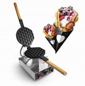 PROFESJONALNA Gofrownica BĄBELKOWA egg waffle gofry bąbelkowe PRIMA TECH