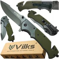 NÓŻ Scyzoryk SURVIVAL Składany Wielofunkcyjny Taktyczny Wojskowy OSTRY