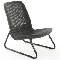 Zestaw Mebli Keter dla 2 osób RIO PATIO SET FOTELE I STOLIK ANTRACYT