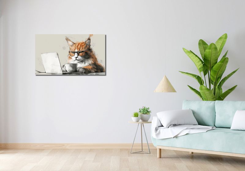 Obraz 90x50cm Nie przed Kawusią zdjęcie 2