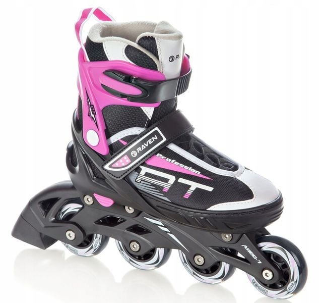 Rolki Regulowane RAVEN Profession Black/Pink 35-39 zdjęcie 1