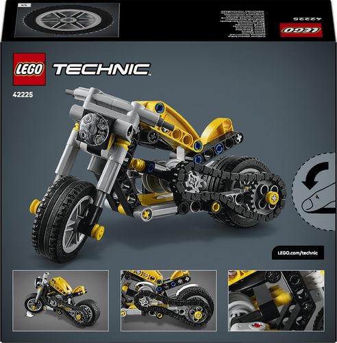 Klocki LEGO TECHNIC 42225 Żółty motocykl na Arena.pl