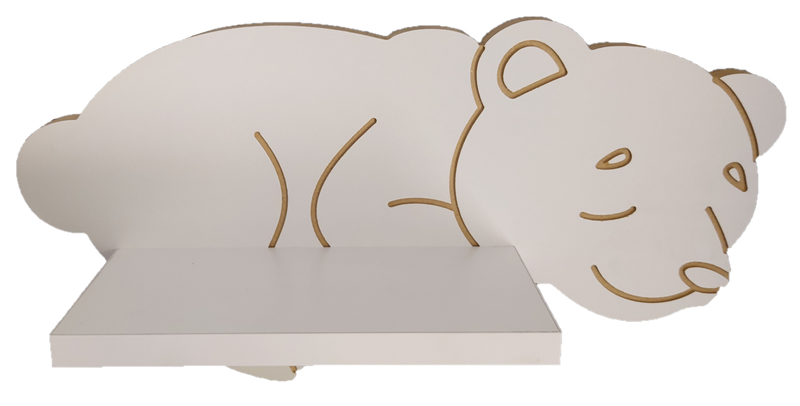 Półka śpiący Misiu Biały Miś zdjęcie 1