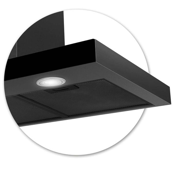 Okap kuchenny 90 cm Czarny Berdsen BT-218 zdjęcie 5