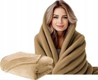 NARZUTA KOC NA ŁÓŻKO KANAPĘ MIĘKKI GŁADKI 200x220 RÓŻNE KOLORY