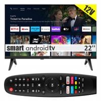 Telewizor SMART TV Android FHD 22 cale WiFi BT DVBT2 HDMI USB 230V 12V