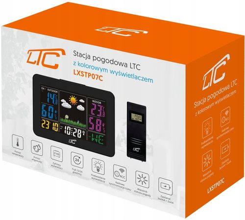 DOKŁADNA STACJA POGODOWA BEZPRZEWODOWY TERMOMETR AUTOMATYCZNA DATA GODZINA na Arena.pl